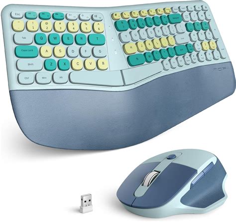 Amazon.com: MOFII Wireless Ergonomic Keyboard and Mouse Combo ...