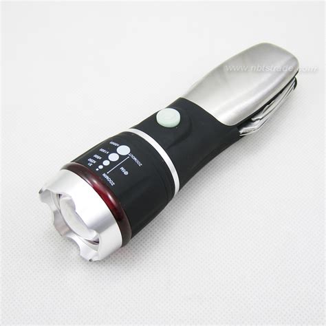Adjustable Beam LED Tactical Flashlight with Multi Tool - China LED ...