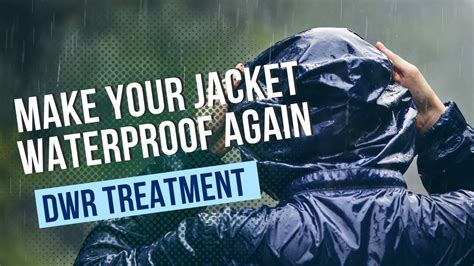 Make your jacket waterproof again - DWR Treatment for rain gear - YouTube