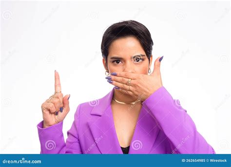 Confident Pretty Business Woman Being Ready To Work. Stock Image ...