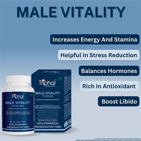 Buy Male Vitality Powder by Triphal Online - Blend of 7 Pure Herbs