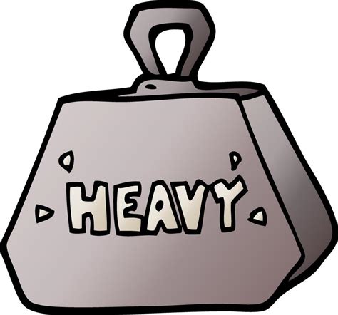 vector gradient illustration cartoon heavy weight 12552334 Vector Art ...