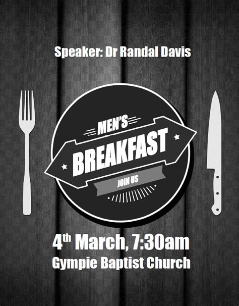 Men's Breakfast - Gympie Baptist Church