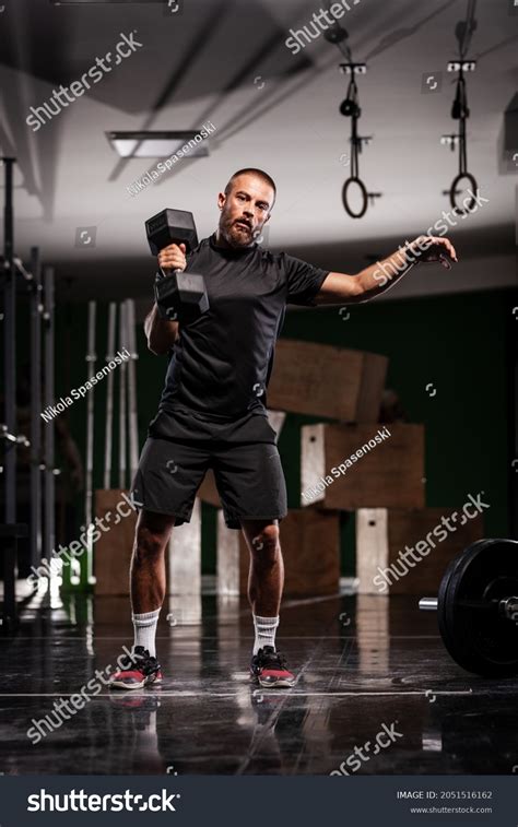 Muscular Athlete Lifting Very Heavy Weights Stock Photo 2051516162 ...