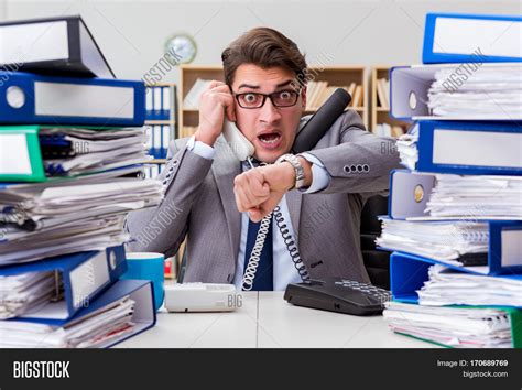 Busy Businessman Under Image &amp; Photo (Free Trial) | Bigstock