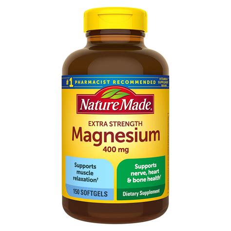 Product of Nature Made 400 mg High Potency Magnesium Liquid Softgels ...