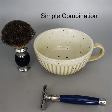 Bicrops Ceramic Retro Shaving Bowl - Wide Mouth Large Capacity Shaving ...