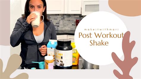 Post Workout Protein Shake - YouTube