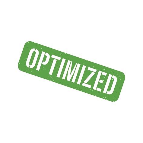 Premium Vector | Optimized stamp optimized grunge square sign