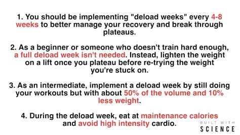 Deload Weeks Explained: How To Get Bigger By Doing Less