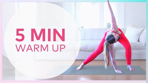 5 Mins Warm Up Routine At Home - DO THIS BEFORE YOU WORKOUT! - YouTube
