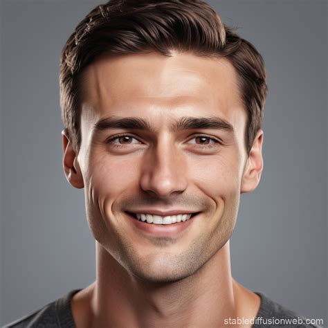 Hyper-realistic Portrait of a Confident Man | Stable Diffusion Online