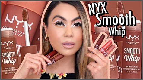 NYX Smooth Whip Blurring Matte Lip Cream Review - YouTube in 2022 ...