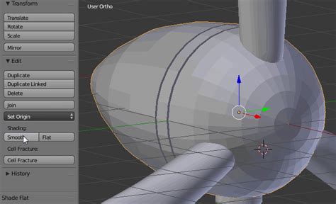 interface - Where is the smooth / flat shading property of an object ...