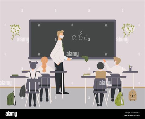 Male elementary pupil in Stock Vector Images - Alamy