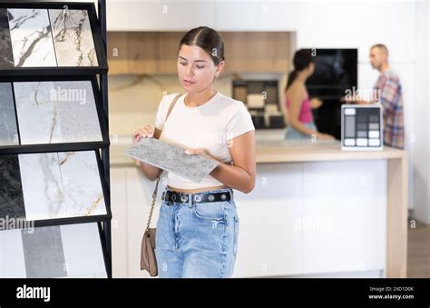 Choosing ceramic tiles bathroom hi-res stock photography and images - Alamy