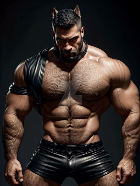 Leather Doggy Boy - AI Art by Yuliang Wu by YuliangWuArtGallery on ...