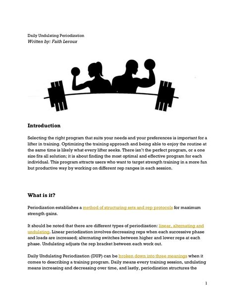 Daily Undulating Periodization: Structuring, Sets, and Rep protocols ...