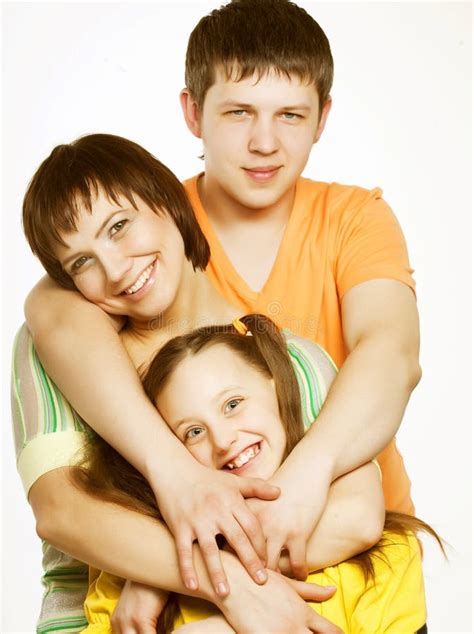 Happy family stock image. Image of offspring, smiling - 67185485