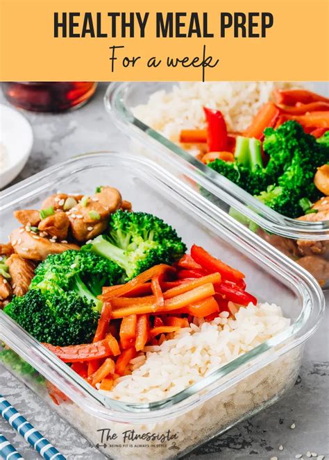 Quick healthy meal prep ideas for busy weeks?