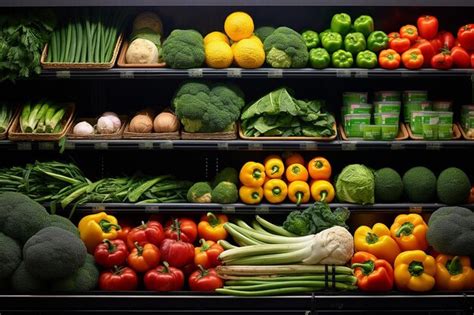 Premium AI Image | fresh organic vegetables and fruits