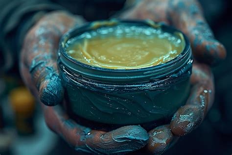 Premium Photo | Fingers applying a soothing aftershave balm