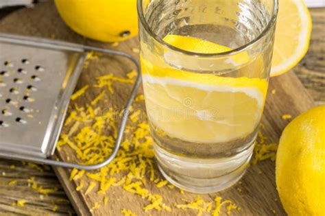 Glass of lemon water stock image. Image of fruit, cold - 61002257