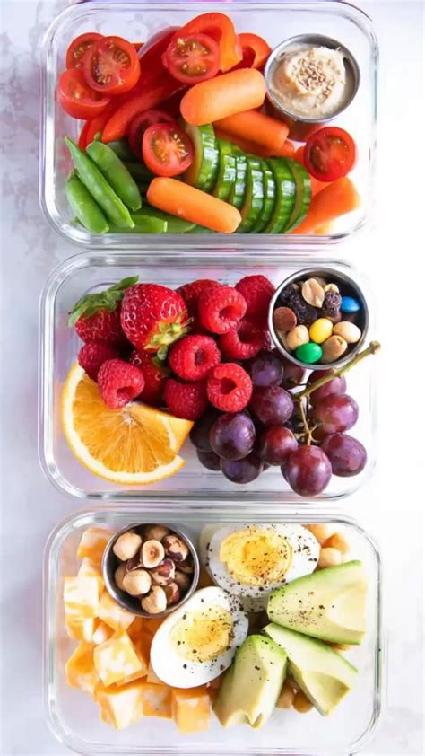 Healthy eating healthy snacks snack ideas snack boxes fruits veggies ...