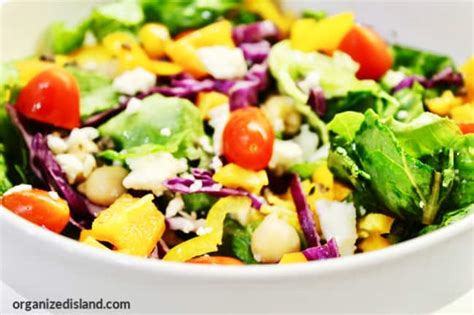 Quick and Easy Mediterranean Salad - Organized Island