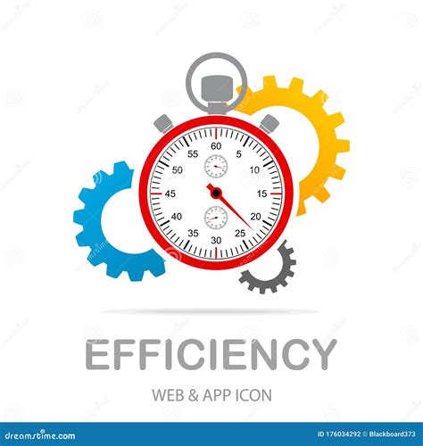 Efficiency Icon Vector Set. Operational Excellence Illustration Sign ...