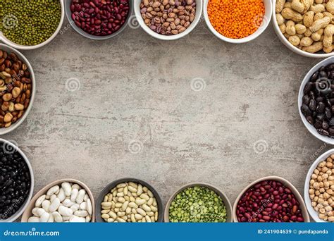Different Types of Legumes in Bowls Stock Image - Image of natural, healthy: 241904639