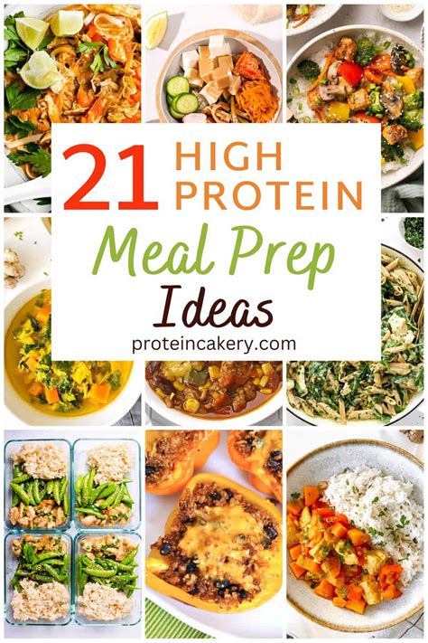 21 Easy High Protein Meal Prep Ideas - proteincakery.com
