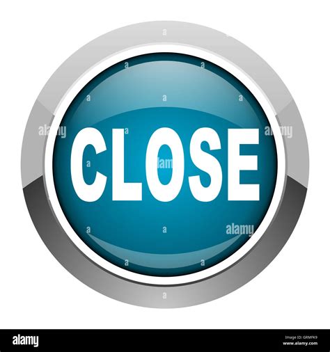 Close Button Blue