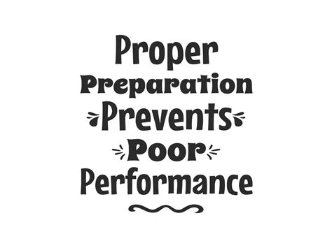 Proper Preparation Prevents Poor Perfor. Illustration par DesignScape ...