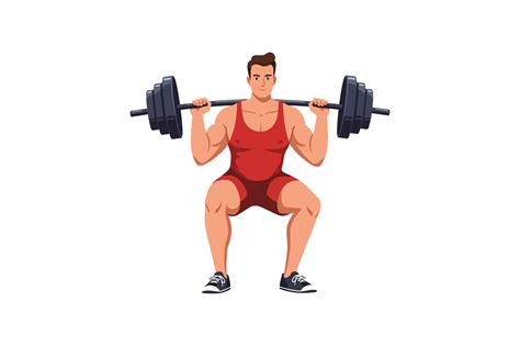 Strong Man Lifting Heavy Weights During Graphic by Mustafa Beksen ...