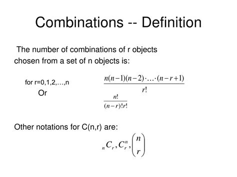 PPT - Permutations and Combinations PowerPoint Presentation, free ...