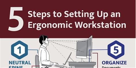 5 Steps to Setting Up an Ergonomic Workstation [Infographic]