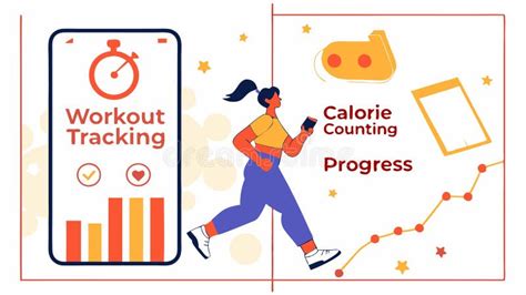 Workout Tracking App Interface Showing Calorie Progress for Fitness ...