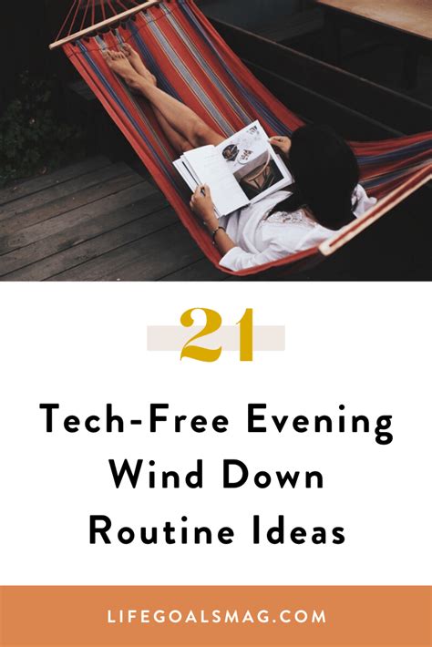 21 Tech-Free Evening Wind Down Routine Ideas | Evening routine, Routine, Free time activities