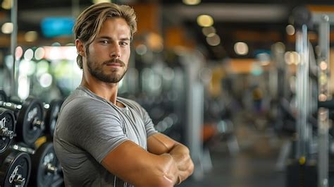 Male gym routines enhanced fitness and overall health | Premium AI ...