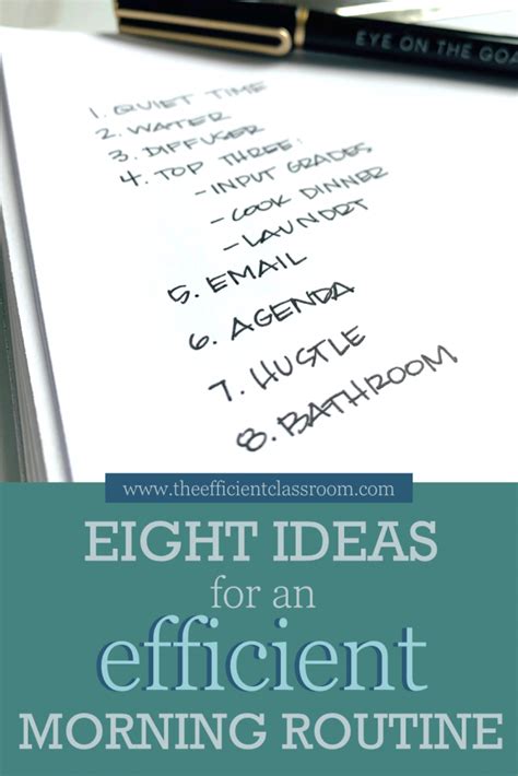 Eight Ideas for an Efficient Morning Routine for Teachers