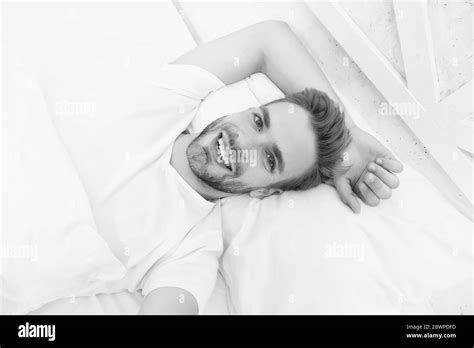 Meditation man bed Black and White Stock Photos &amp; Images - Alamy