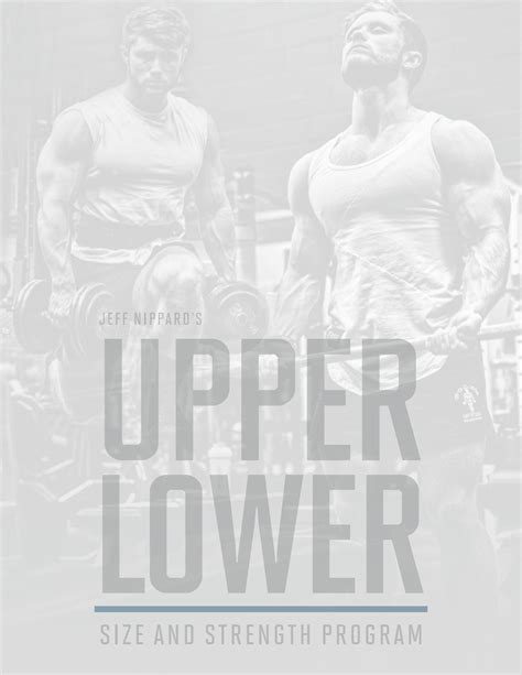SOLUTION: Upper lower strength and size program - Studypool