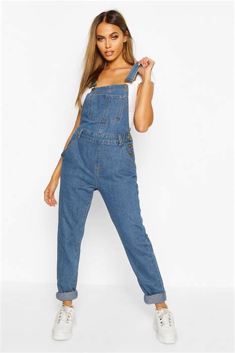 Denim Overall | boohoo in 2020 | Denim women, Perfect jeans fit, Denim ...