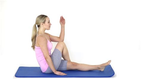 How to stretch your glutes part 7 - Seated Spinal Twist - YouTube