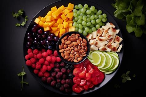 Premium Photo | Healthy Plate Balanced Macros