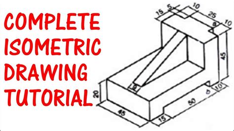 Complete Isometric Drawing Tutorial. Draw Isometric Diagram Like a Pro! Learn Orthographic ...
