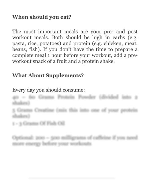 SOLUTION: Muscle growth sample meal plans - Studypool