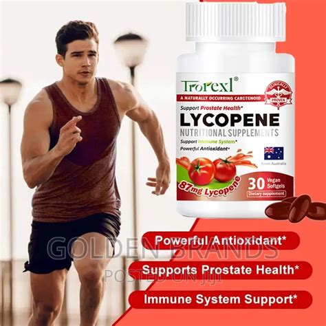 What is the optimal dietary intake of lycopene specifically recommended for prostate health in men?