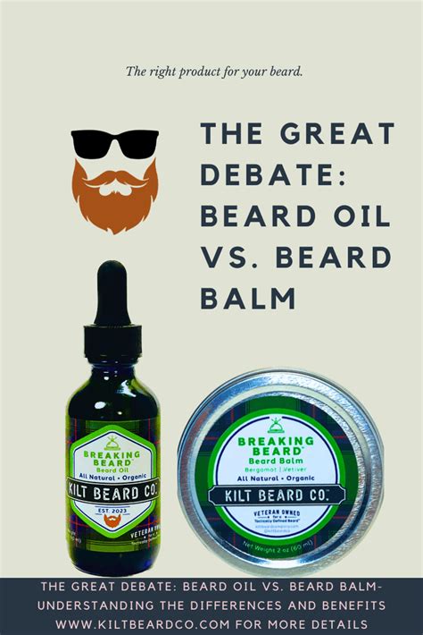 Beard Oil vs. Beard Balm – Understanding the Differences and Benefits – KiltBeardCo